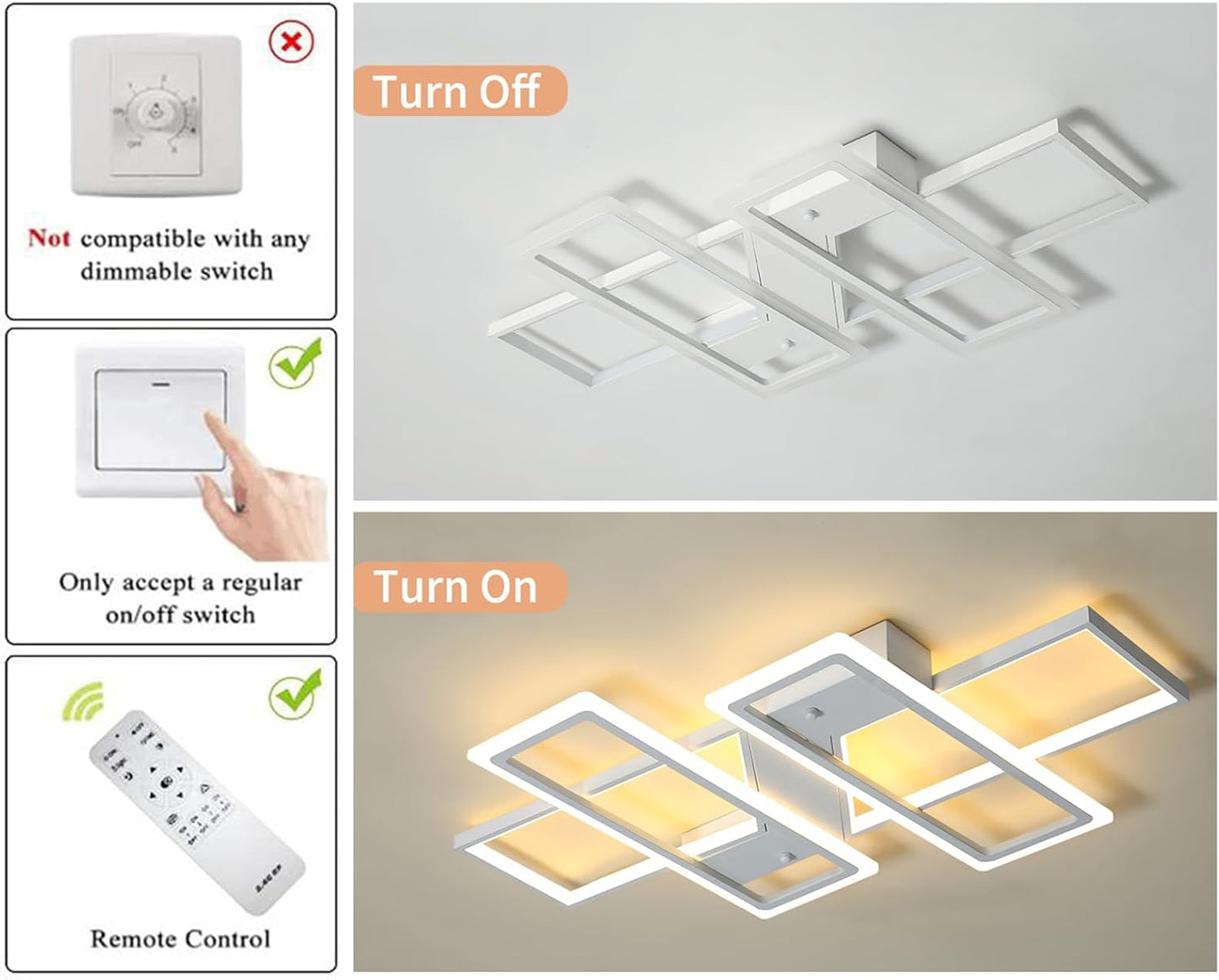 Modern Dimmable LED Ceiling Light