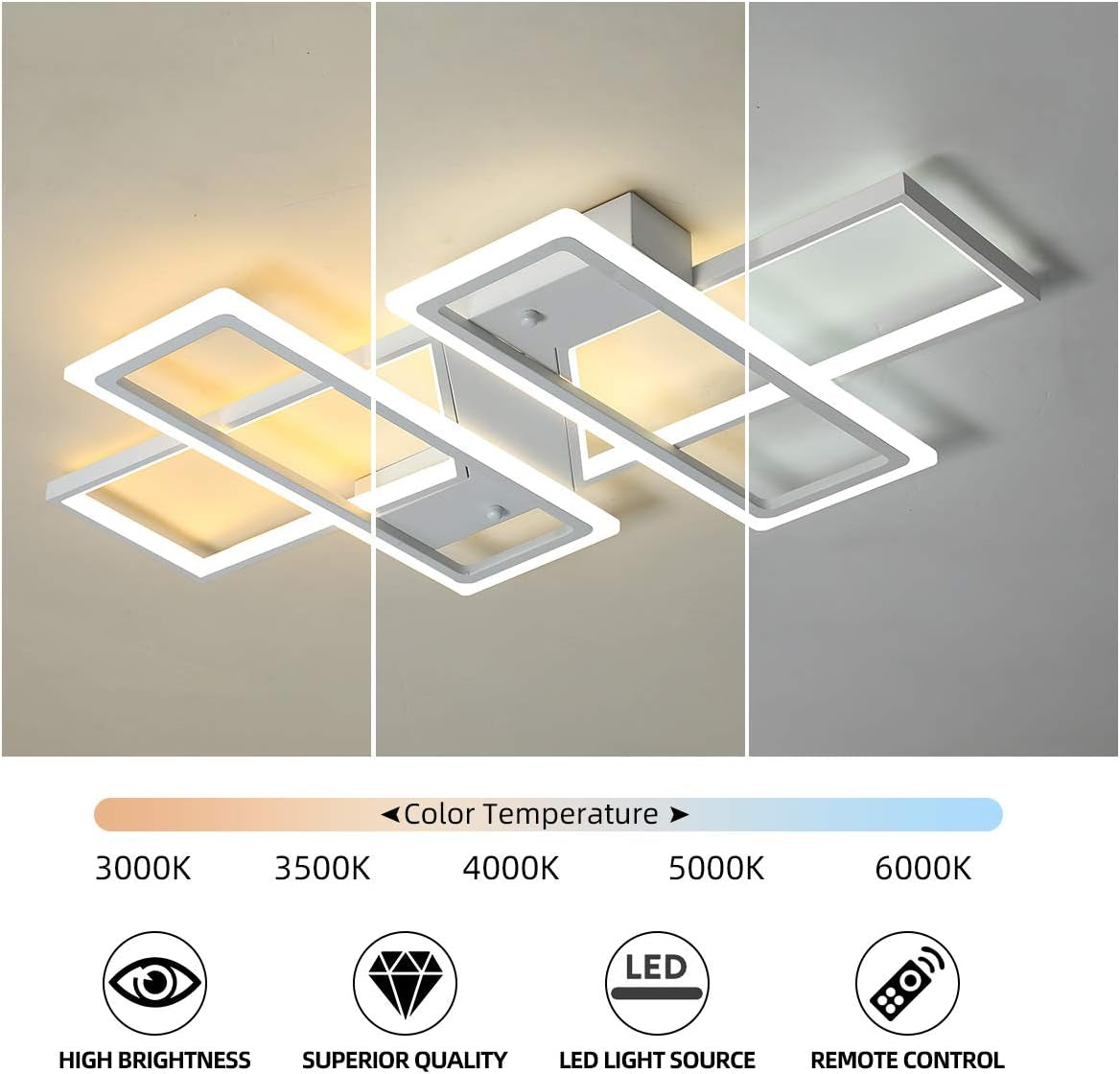 Modern Dimmable LED Ceiling Light