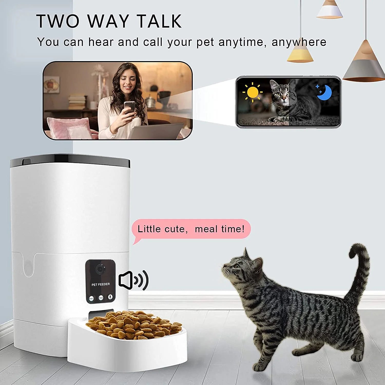 Automatic Pet Feeder with 1080P Camera & App Control