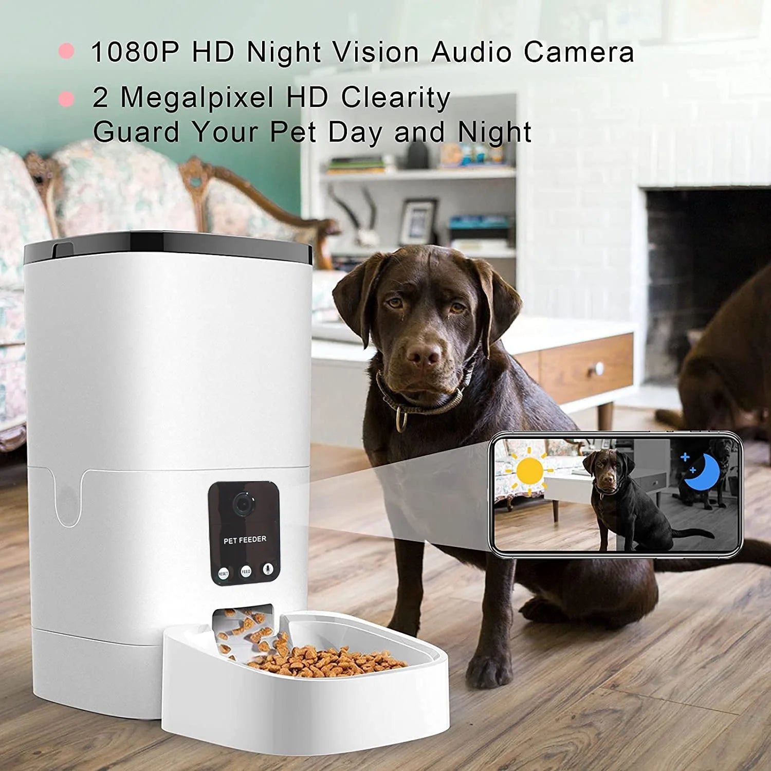 Automatic Pet Feeder with 1080P Camera & App Control