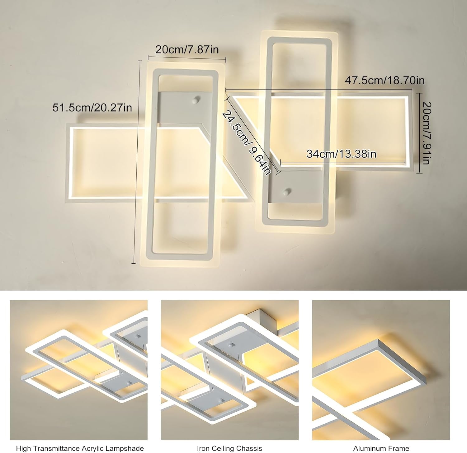 Modern Dimmable LED Ceiling Light