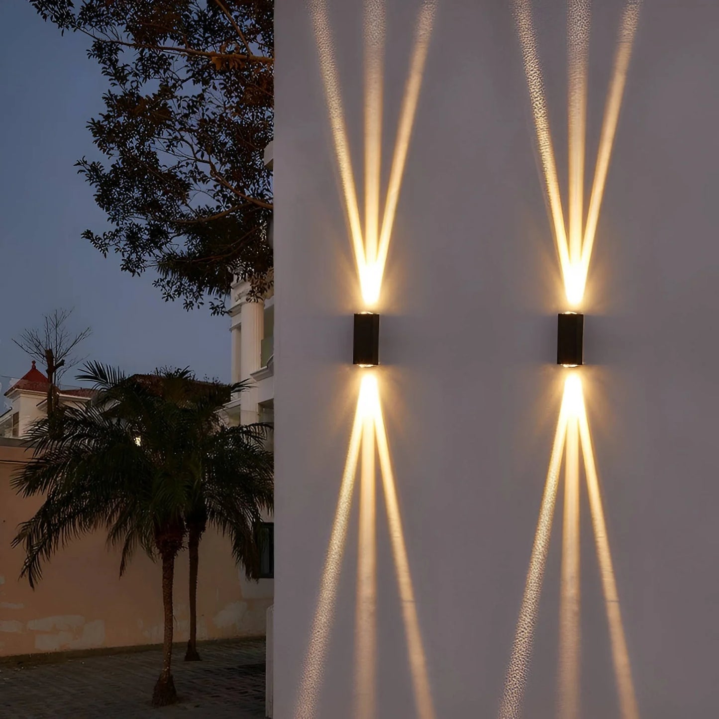 LED Waterproof Outdoor 3 Beams Wall Light